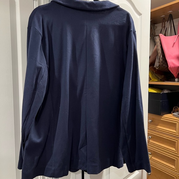 Navy Cotton Blazer - Picture 5 of 5